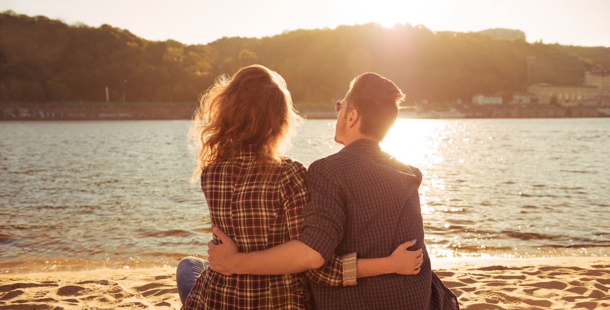 man-and-women-sunset